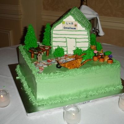 Greenhouse Groom's Cake