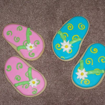 Flip Flops With Flowers