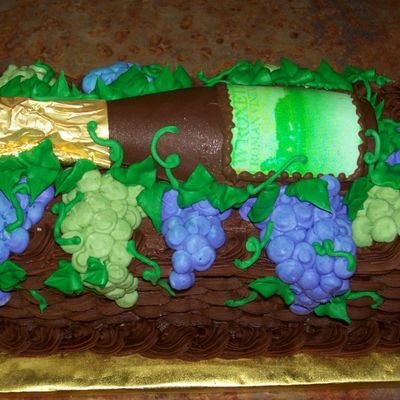 Wine Bottle Cake