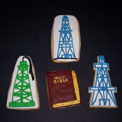 Oil Derrick And Bible