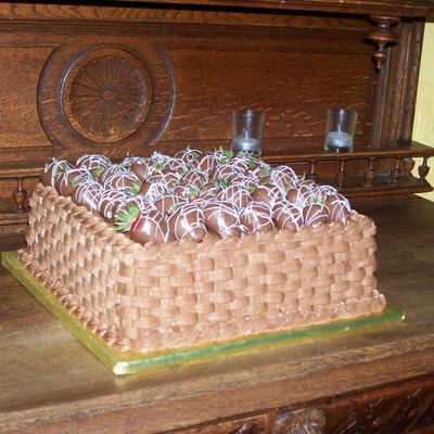 Strawberry Basketweave