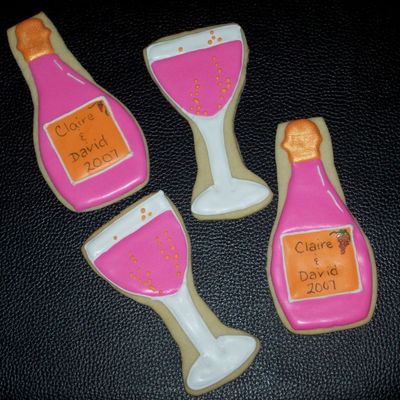 Champagne Bottles And Glasses