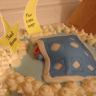 Close Up Of The Fondant Baby