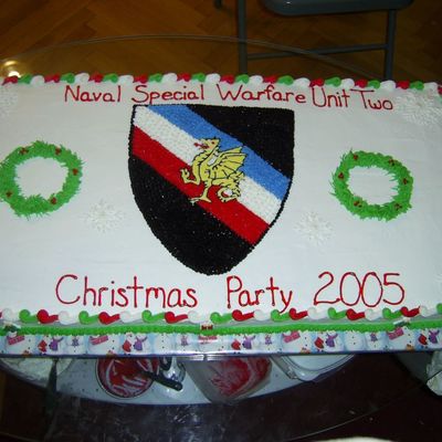 Military Christmas Party Cake