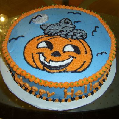 Another View Of Halloween Cake