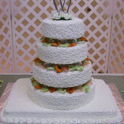 Camo Themed Wedding Cake