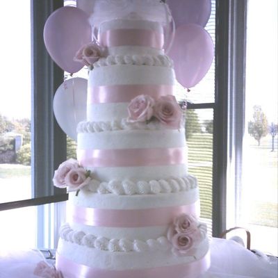 Pink Wedding Cake