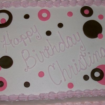 Pink Polka Dot Cake