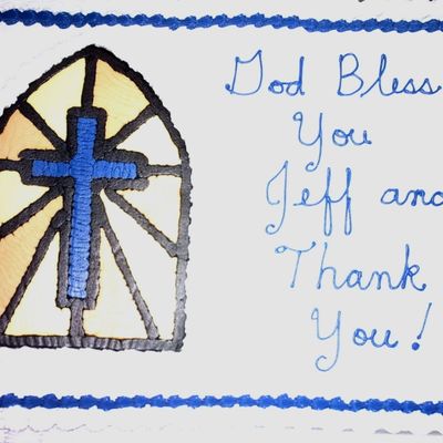 Religious Thank You Cake