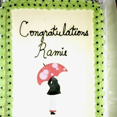 Modern Mom Baby Shower Cake