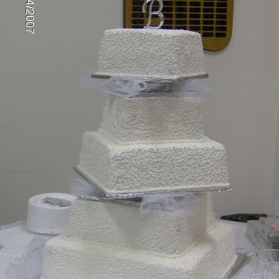 Cornelli Lace Wedding Cake