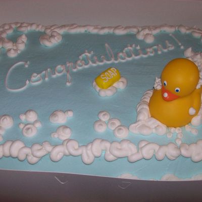 Rubber Ducky Baby Shower Cake