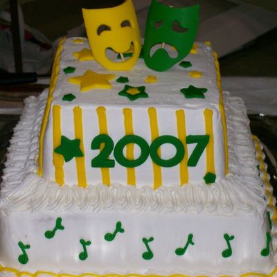 Drama Graduation Cake