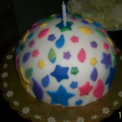 My 1St Fondant Cake