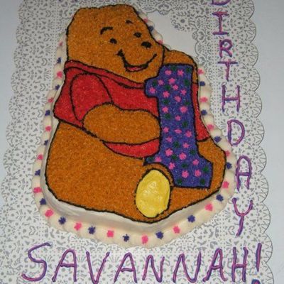 Winnie The Pooh 1St Birthday Cake