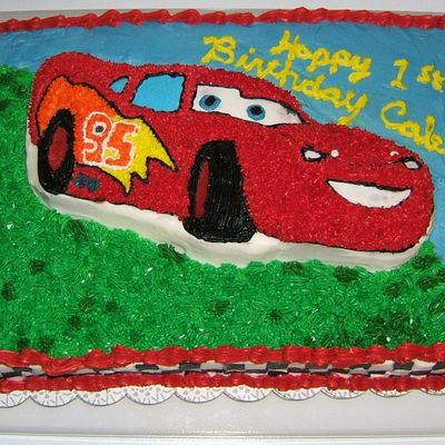 Lightning Mc Queen Cars Cake