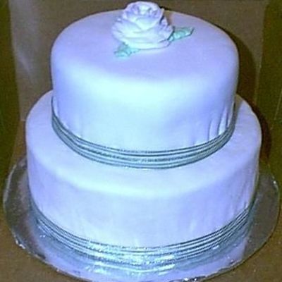 Very First Fondant Wedding Cake