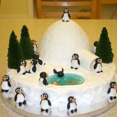 Penguin Winter Scene