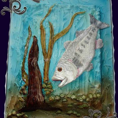 Bass Fish In A Stream