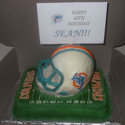 Miami Dolphins Helmet And Field