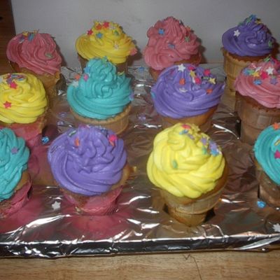 Ice Cream Cone Cupcakes
