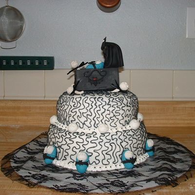 Gothic Baby Shower Cake