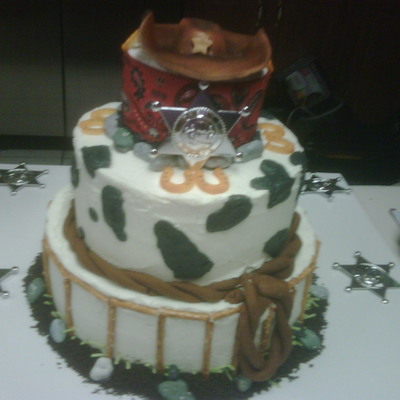 Cow Boy Birthday Cake