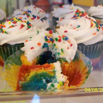 Rainbow Cupcakes