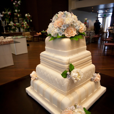 Ivory Square Cake