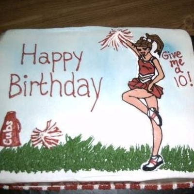 Cheerleader Cake