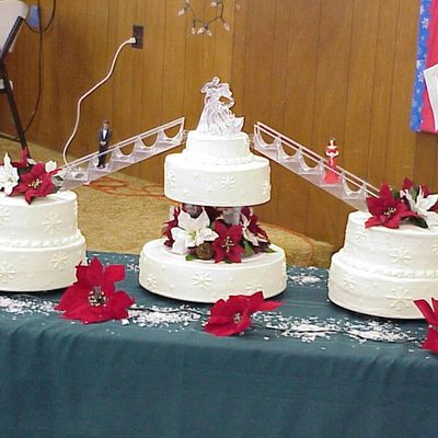 Snowflake Wedding Cake