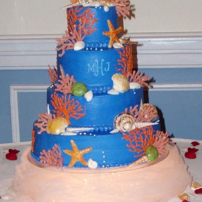 Seashell And Coral Cake