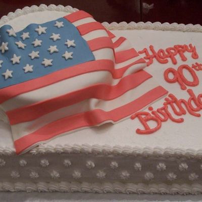 Flag B-Day Cake