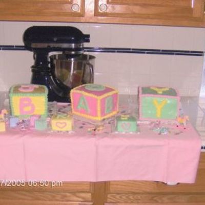 Baby Blocks Cake