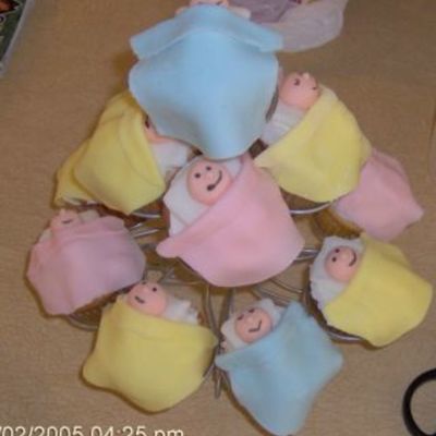 Shower Of Babies Cupcakes