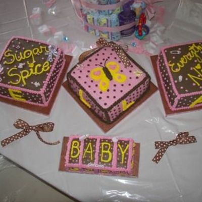 Baby Blocks In Pink And Brown For Ella