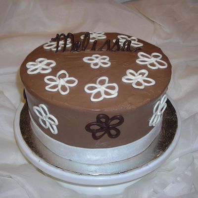 Chocolate With Chocolate Flowers