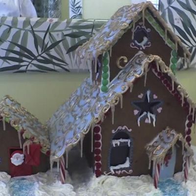 Gingerbread House With Gold