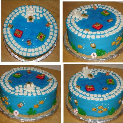 Under The Sea Pool Cake