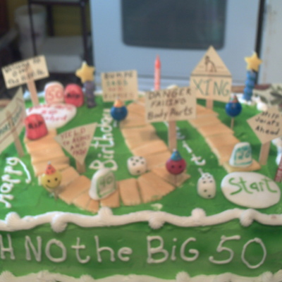 50Th Birthday Game Cake