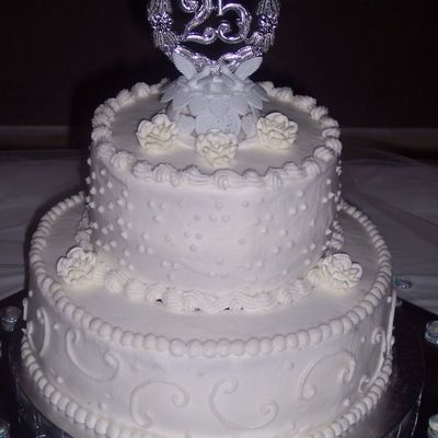 25Th Wedding Anniversary Cake