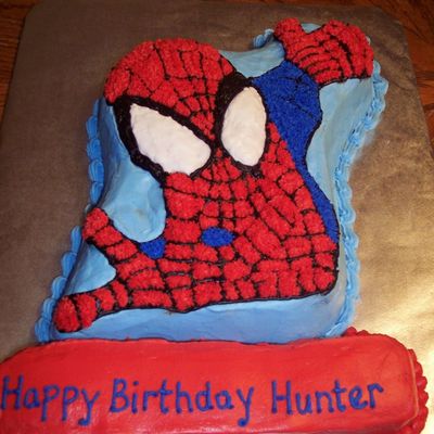 Spider Man Birthday Cake