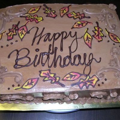 Fall Birthday Cake