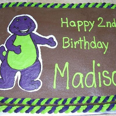 Barney Buttercream Frozen Transfer