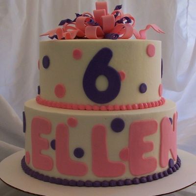 Pink And Purple Bd Cake