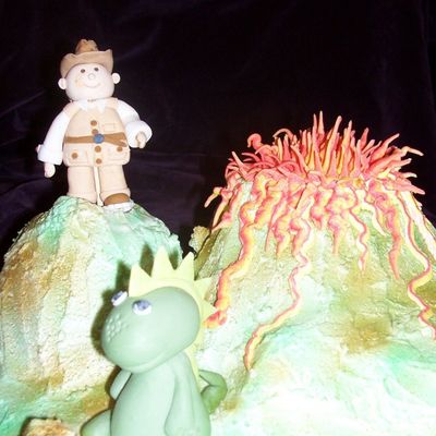 Dinosaur And Safari Dude