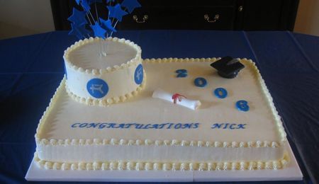 Graduation Cake With Edible Photo - CakeCentral.com