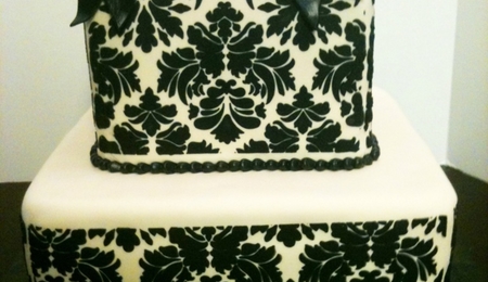 Damask Wedding Cake Cakecentral