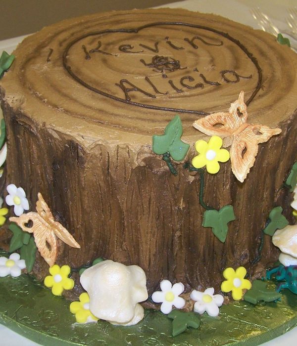 I Love You Stump Cake