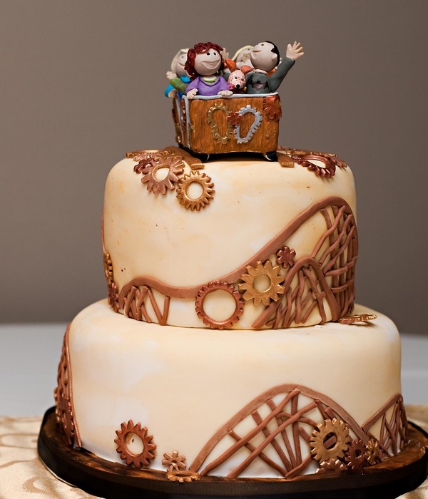 My Steampunk Roller Coaster Wedding Cake